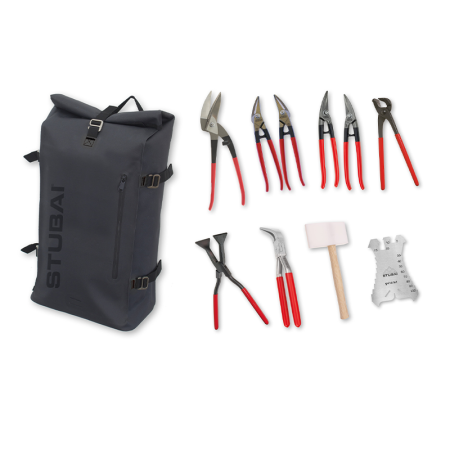 Pack 10 outils de couverture et zinguerie + Sac de transport STUBAI