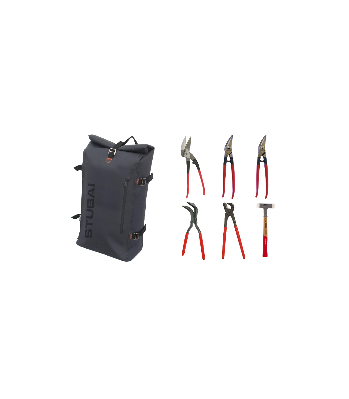 Pack 6 outils de toiture + Sac de transport STUBAI