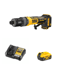 Meuleuse droite compacte XR 18V DCG420N-XJ + 1 batterie 18V 5 Ah + 1 Chargeur DCB1104-QW DEWALT