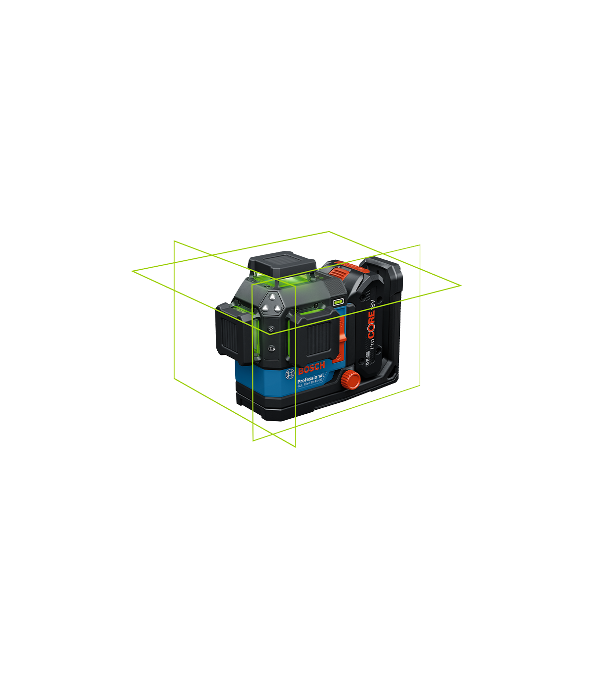 Laser lignes vert GLL 18V-120-33 CG + 1 batterie ProCore 18V 4 Ah + Chargeur GAL 18V-40 BOSCH