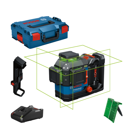 Laser lignes vert GLL 18V-120-33 CG + 1 batterie ProCore 18V 4 Ah + Chargeur GAL 18V-40 BOSCH