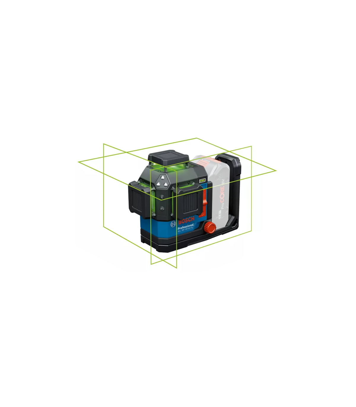 Laser lignes vert 360° Pile/batterie GLL 18V-120-33 CG + Trepied BT 150 BOSCH