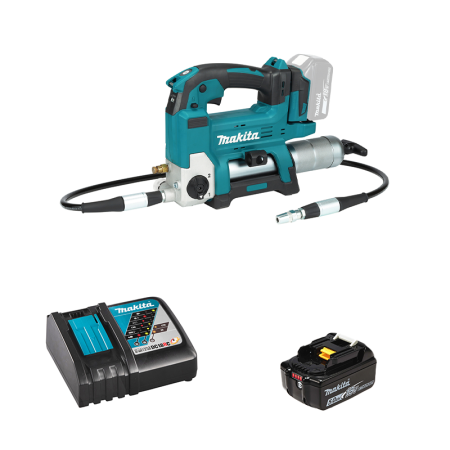Pompe à graisse DGP180Z + 1 batterie BL1850B 18V 5 Ah + 1 chargeur rapide DC18RC MAKITA