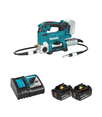 Pompe à graisse DGP180Z + 2 batteries BL1850B 18V 5 Ah + 1 chargeur rapide DC18RC MAKITA