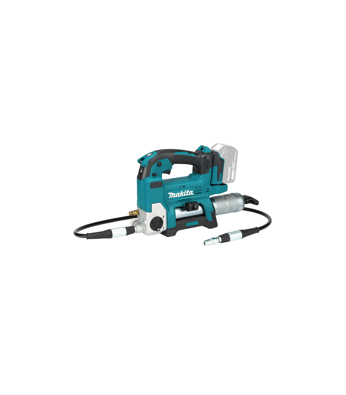 Pompe à graisse DGP180Z + 2 batteries BL1850B 18V 5 Ah + 1 chargeur rapide DC18RC MAKITA