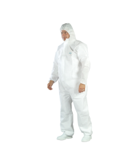 Combinaison jetable SMS 65g/m2 avec capuche blanc COVERGUARD