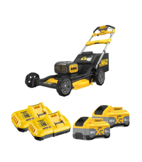 Tondeuse 2 x 18V DCMWSP156N-XJ + 2 batteries 18V 8 Ah + 2 chargeurs DCB118-QW DEWALT