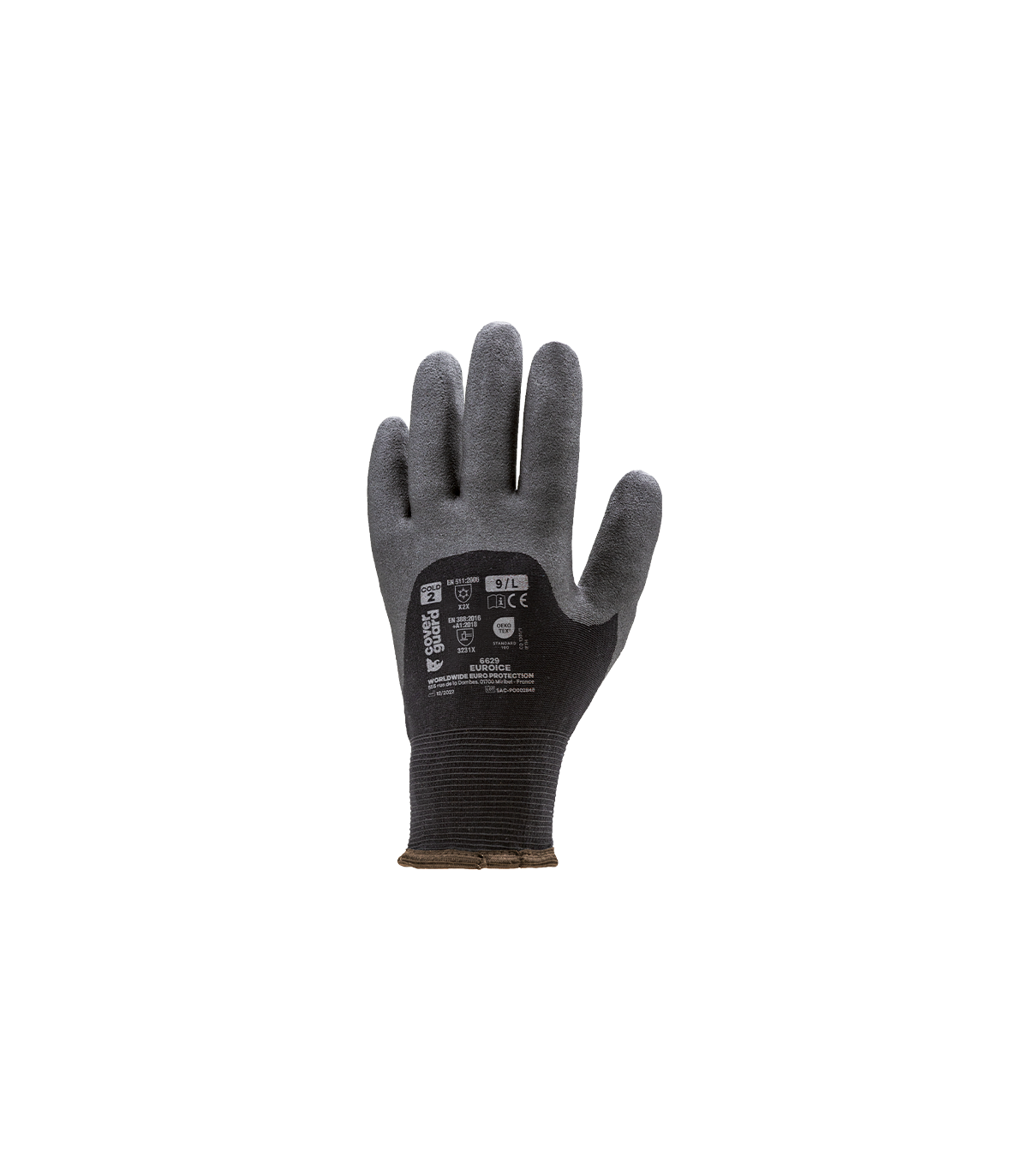 Gants EUROICE 6630 J15 Polyamide enduit mousse PVC T10 COVERGUARD