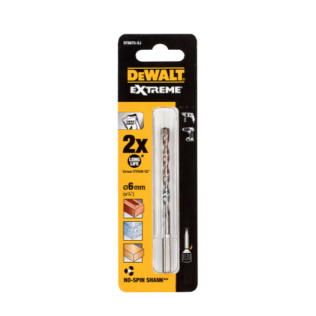 Foret béton carbure Extreme 6 x 60 x 100 mm DEWALT