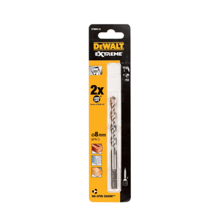 Foret béton carbure Extreme 8 x 80 x 120 mm DEWALT