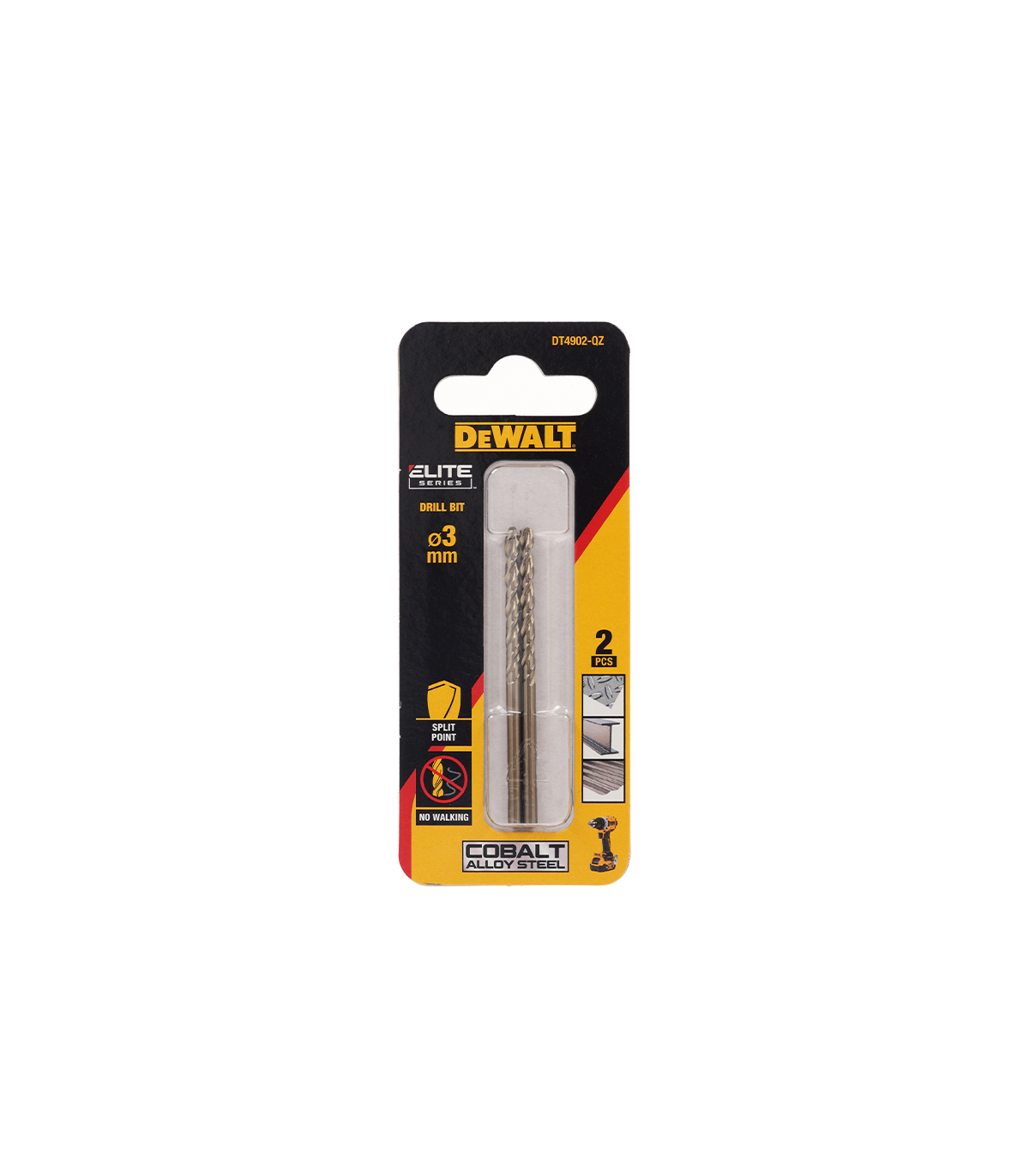 Lot de 2 Forets métal HSS-Co Extreme 3 x 33 x 61 mm DEWALT