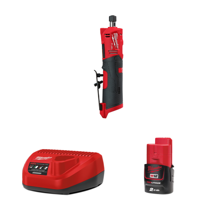 Meuleuse droite M12 FDGS-0 + 1 batterie 12V 2 Ah + chargeur C12 C MILWAUKEE