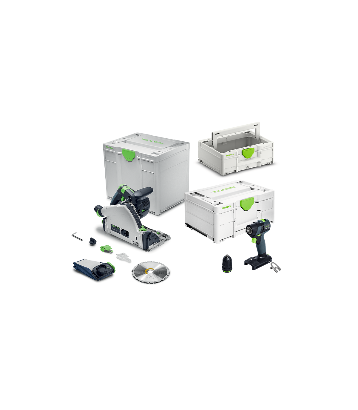 Pack scie plongeante TSC 55 + perceuse-visseuse TXS 18 FESTOOL