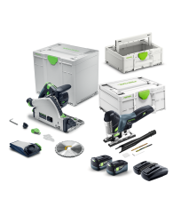 Pack TSC 55 + PSC 420 + 2 batteries 18V 5 Ah + 1 Chargeur TCL 6 DUO FESTOOL