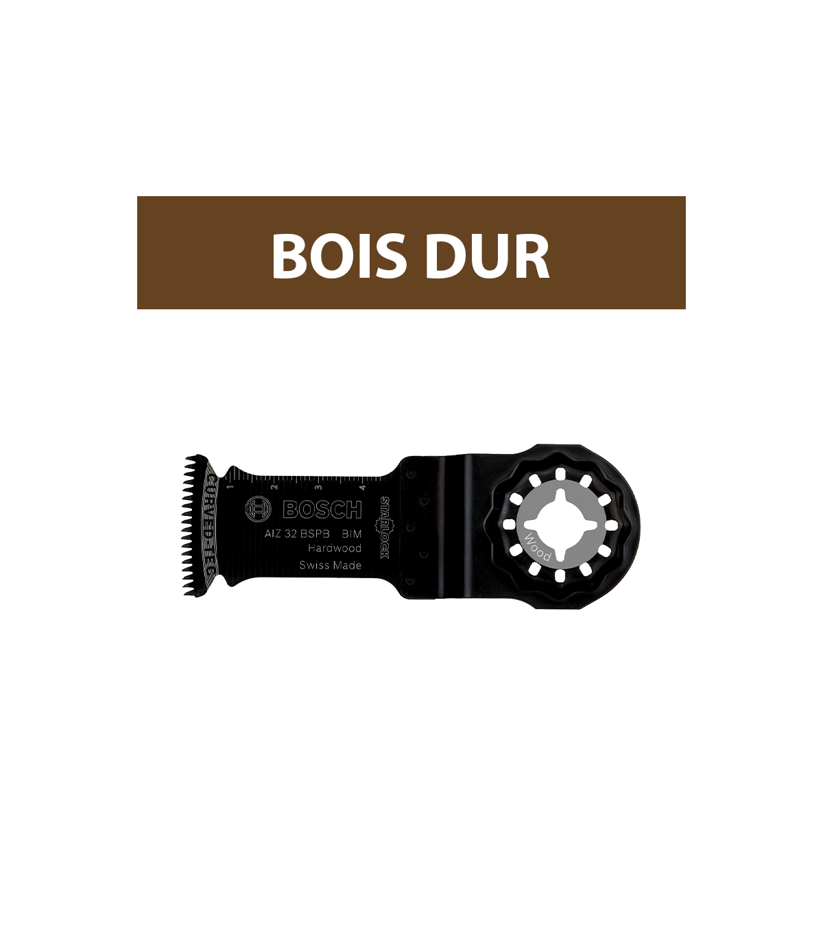 Lame plongeante BIM Starlock AIZ 32 BSPB bois dur BOSCH