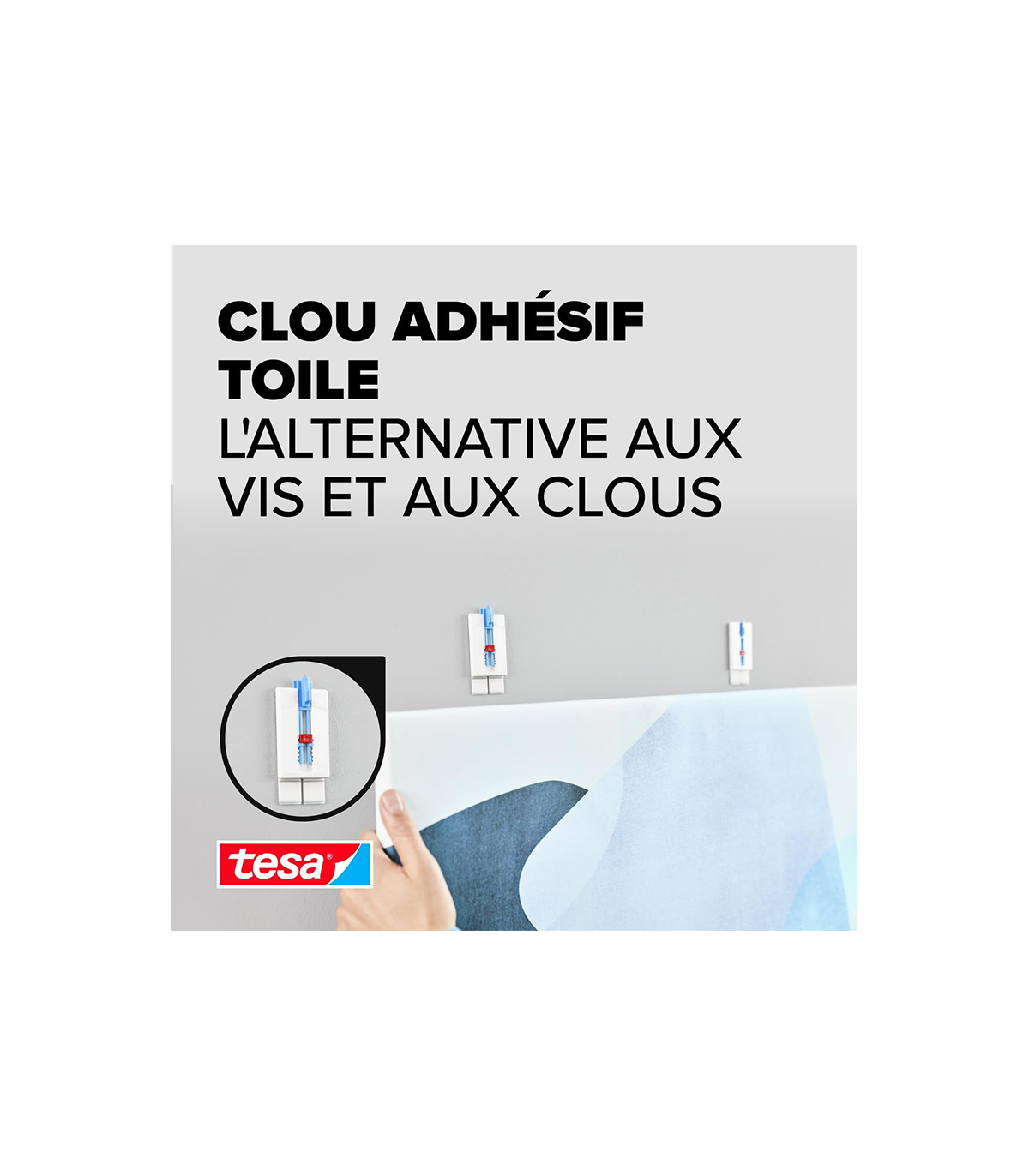 Clou adhésif pour papier peint et plâtre 2kg TESA