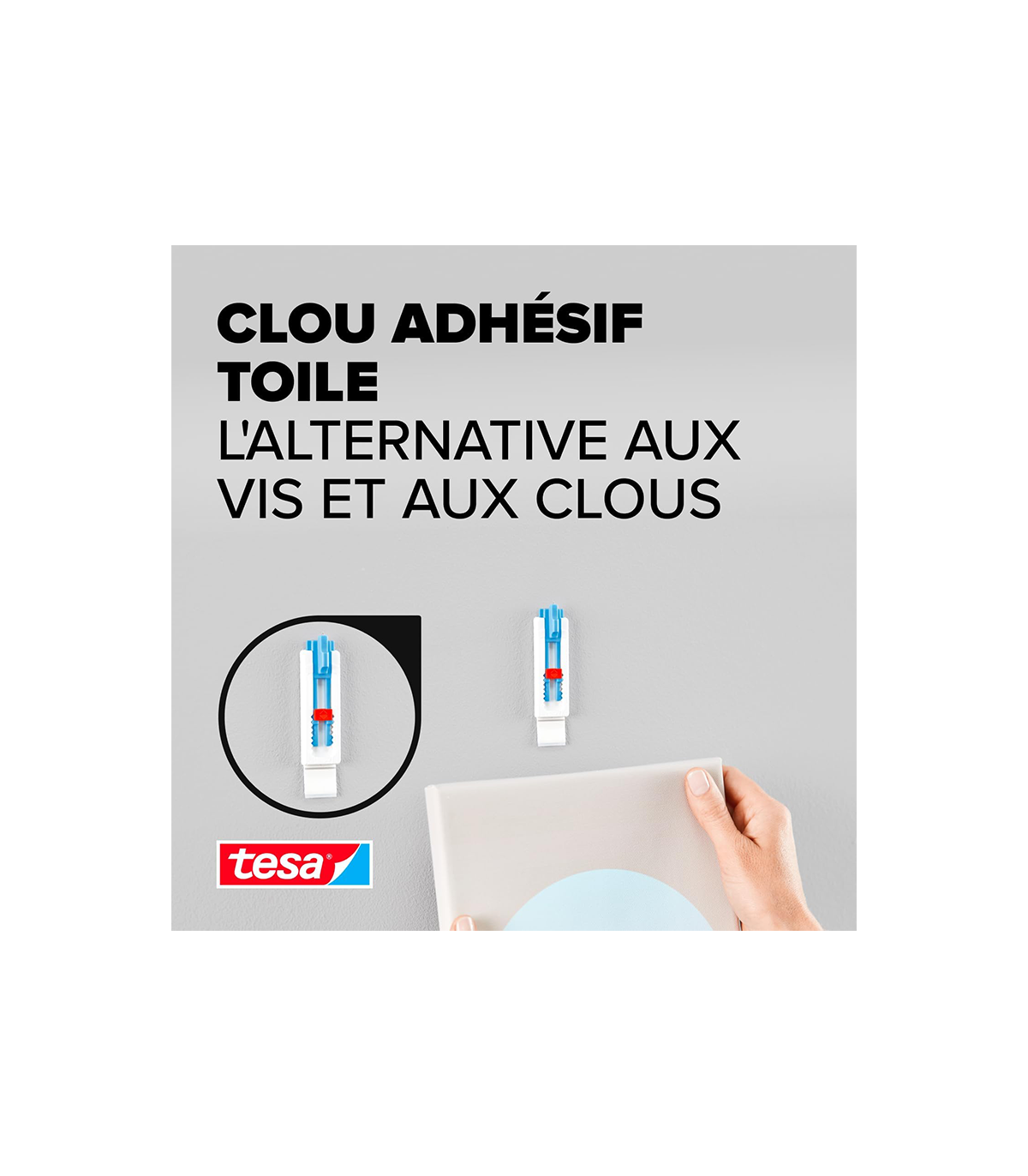 Clou adhésif pour papier peint et plâtre 1kg TESA