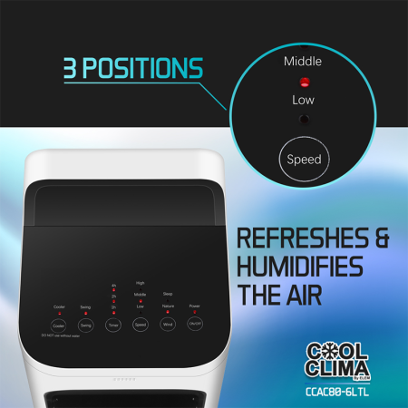 Rafraichisseur d air 80W 6L COOL CLIMA