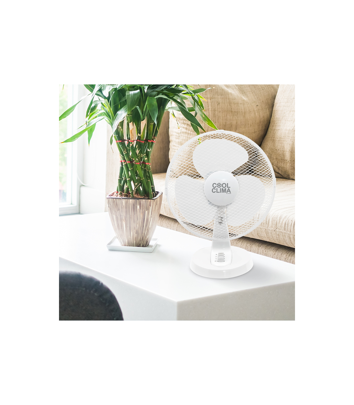 Ventilateur de table 40W 30cm 3vitesses COOL CLIMA