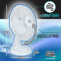 Ventilateur de table 40W 30cm 3vitesses COOL CLIMA