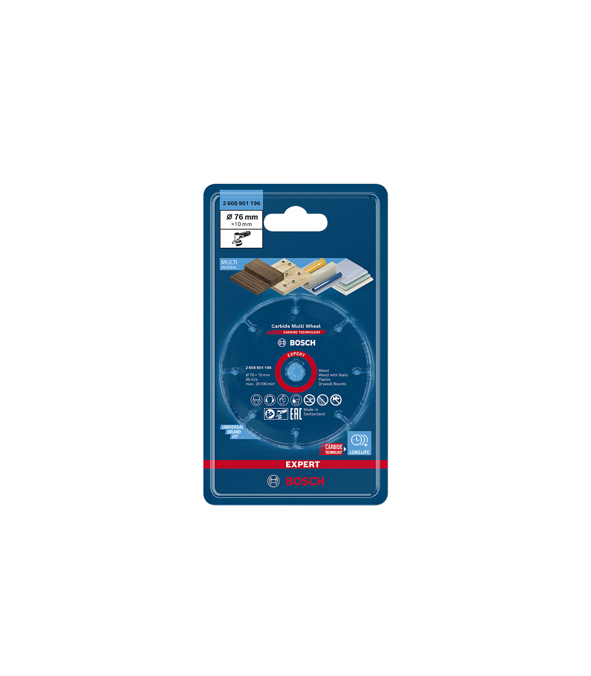Disque à tronçonner carbure multi-matériaux Ø76 mm EXPERT BOSCH