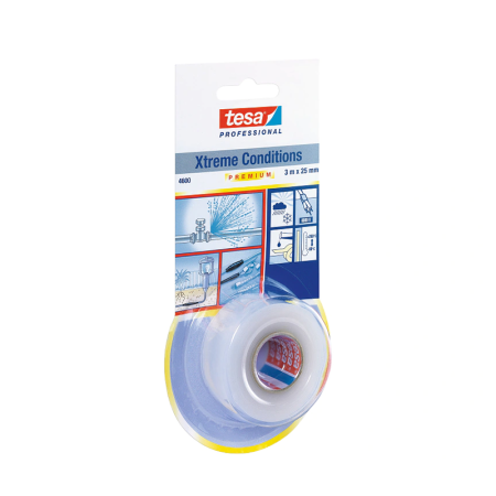 Ruban de réparation auto-amalgamant "4600" transparent 3M x 25MM TESA