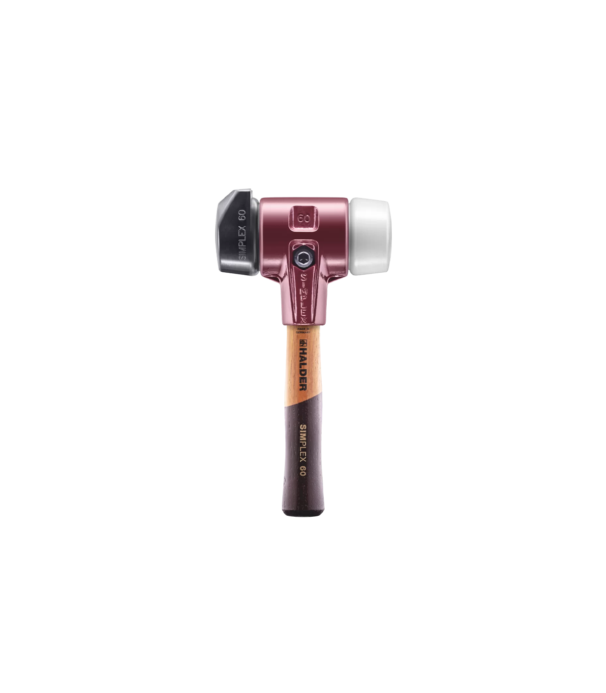 Maillet SIMPLEX caoutchouc chargé avec pied / superplastique Ø60mm HALDER