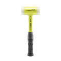 Maillet SUPERCRAFT manche acier incassable jaune fluorescent Ø50mm HALDER