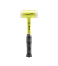 Maillet SUPERCRAFT manche acier incassable jaune fluorescent Ø50mm HALDER