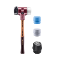 Kit de demarrage maillet SIMPLEX caoutchouc chargé avec pied / superplastique / TPE souple / moyen Ø60mm HALDER