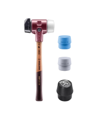 Kit de demarrage maillet SIMPLEX caoutchouc chargé avec pied / superplastique / TPE souple / moyen Ø60mm HALDER