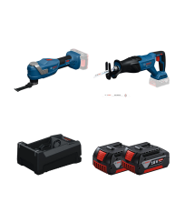 Pack 2 outils 18V Découpeur-ponceur GOP 18V-30 + Scie sabre GSA 18V-280 BOSCH