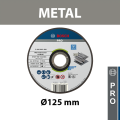 Disque à tronçonner PRO Acier inox et métal Ø125mm BOSCH