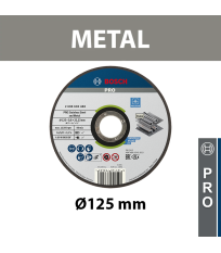 Disque à tronçonner PRO Acier inox et métal Ø125mm BOSCH