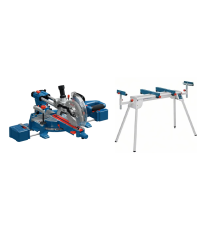Scie à onglet radiale Ø216 mm GCM 305-216 S + Piétement GTA 2600 BOSCH