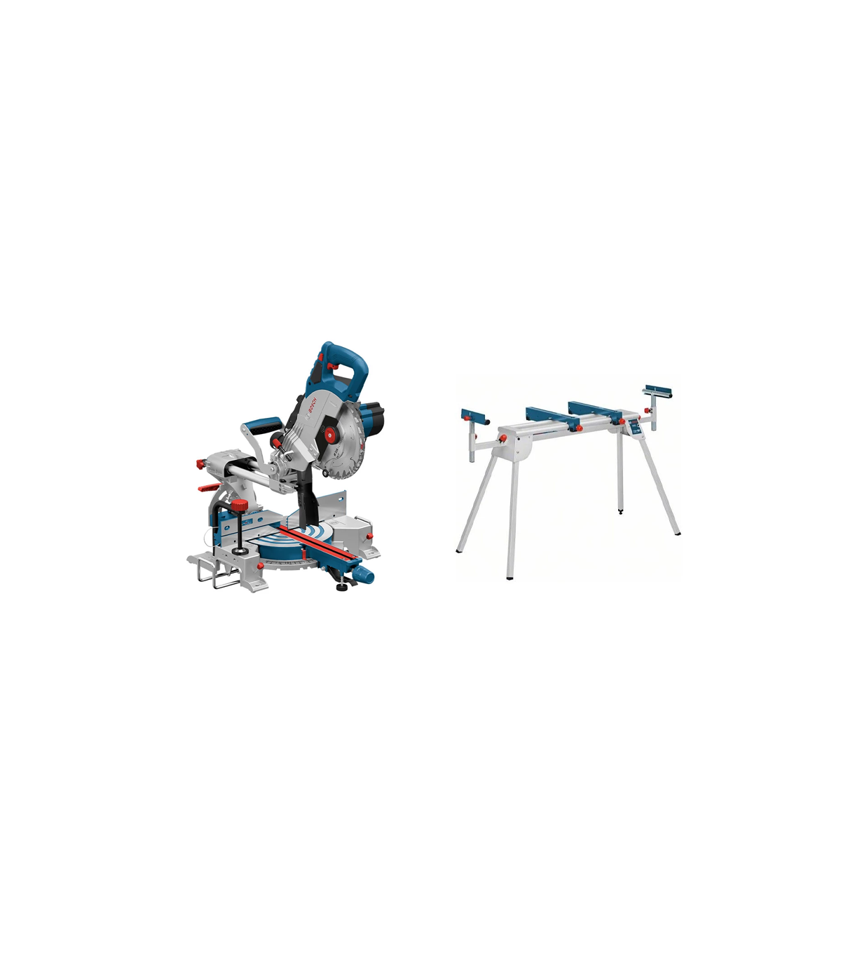Scie à onglet radiale Ø216 mm GCM 18V-216 + Piétement GTA 2600 BOSCH