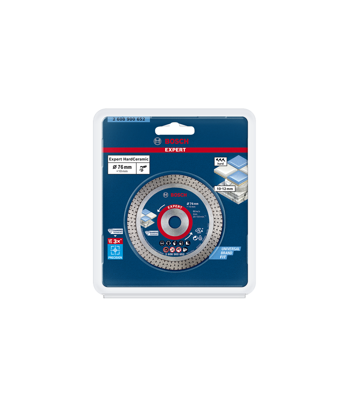 Disque à tronçonner diamanté EXPERT HardCeramic Ø76 BOSCH