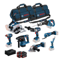 Pack 8 outils (GBH + GWS + GDX + GSB + GKS + GSA +  GOP + GLI) BOSCH
