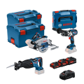 Pack 3 outils 18V (GSB 18V-110 C + GKS 18V-68 GC + GSA 18V-28) BOSCH