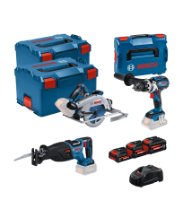 Pack 3 outils 18V (GSB 18V-110 C + GKS 18V-68 GC + GSA 18V-28) BOSCH