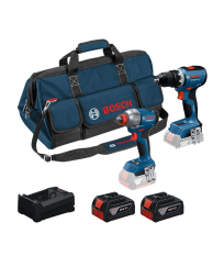 Pack 2 outils 18V Visseuse à chocs / boulonneuse GDX 18V-285 + Perceuse-visseuse GSR 18V-65 BOSCH