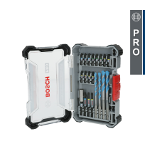 Coffret mixte de 20 embouts de vissage + Porte-embout + Foret BOSCH