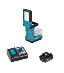 Lampe magnétique 18V EUADML819 + 1 batterie BL1850B 18V 5Ah + chargeur rapide DC18RC MAKITA