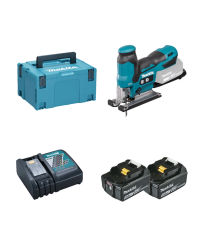 Scie sauteuse 18V DJV185ZJ + 2 batteries 18V 5 Ah + 1 chargeur rapide DC18RC MAKITA